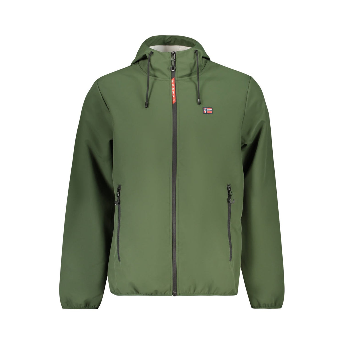 NORWAY - Chaqueta verde con capucha
