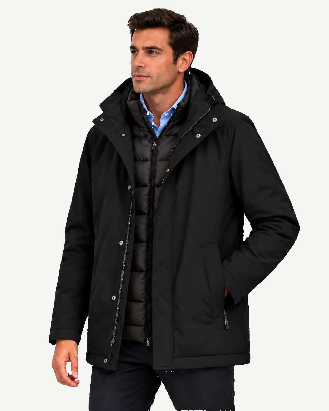 RETRO – Chaqueta premium negra