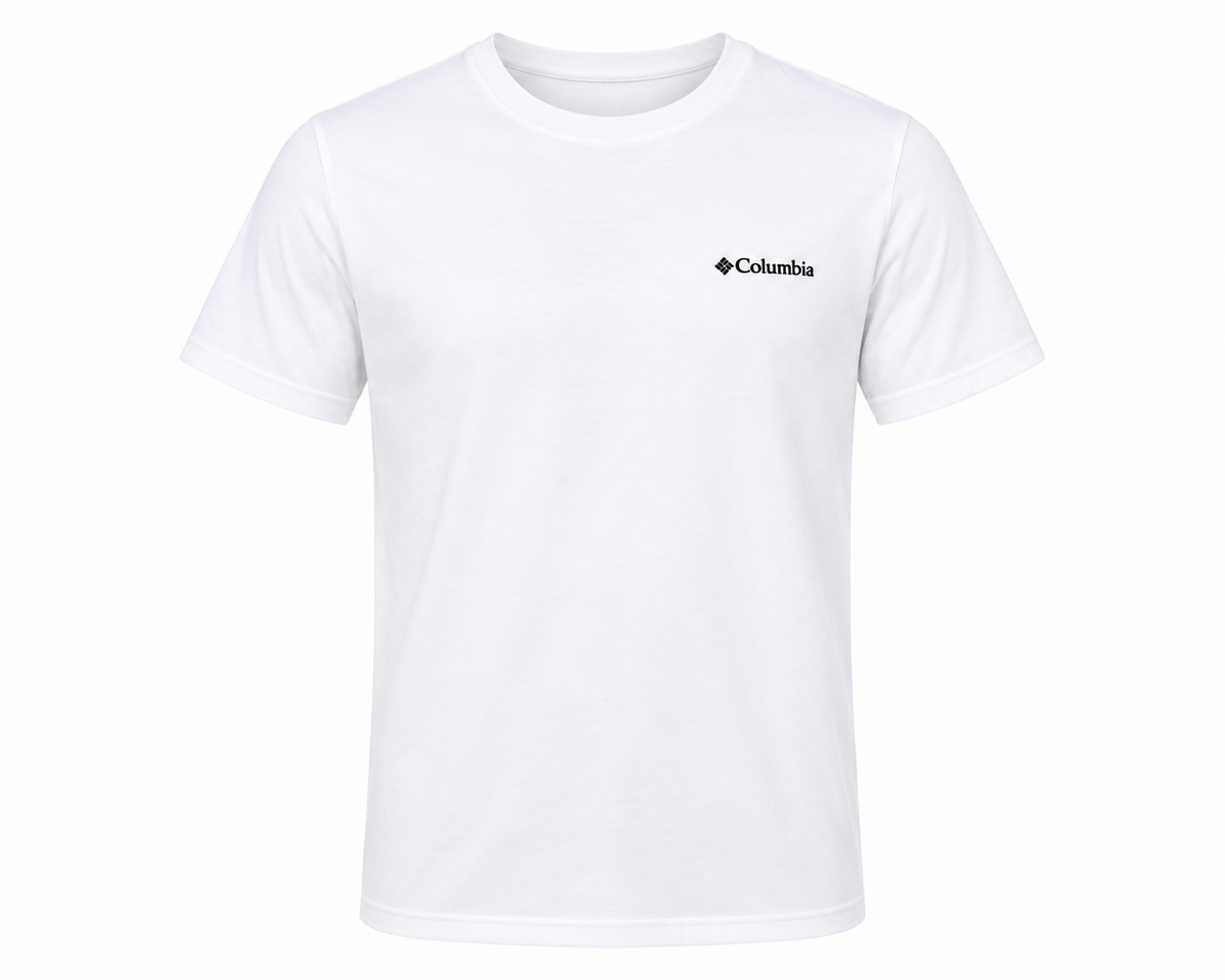 Camiseta COLUMBIA blanca de hombre