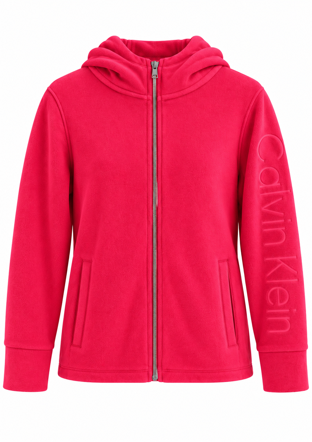 CALVIN KLEIN, Sudadera polar rosa con capucha