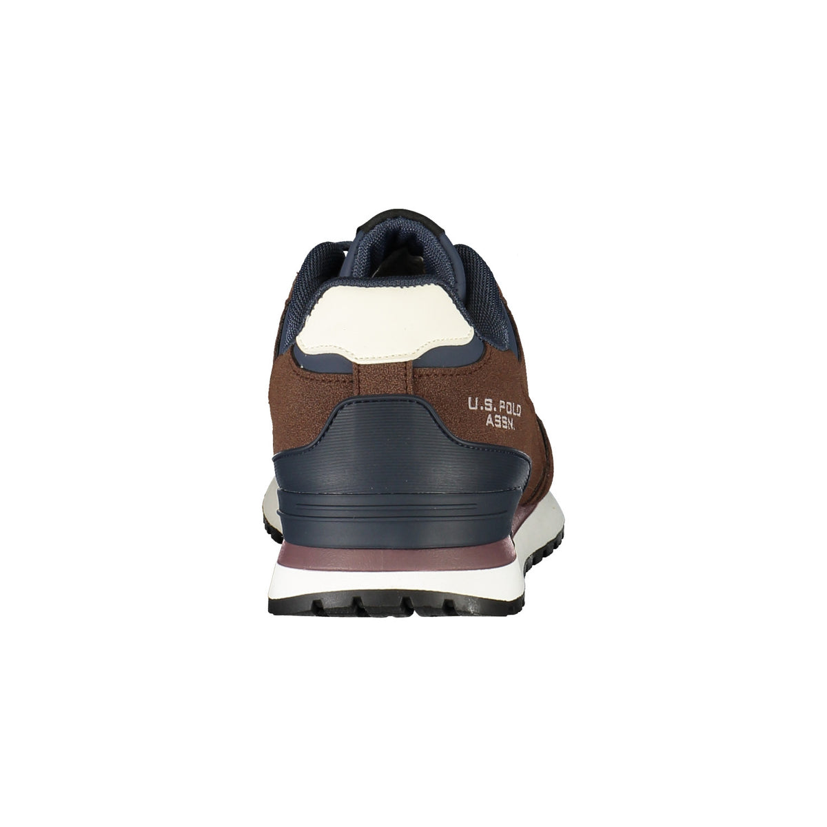 U.S. POLO ASSN. – Zapatillas marrones con detalles azul marino