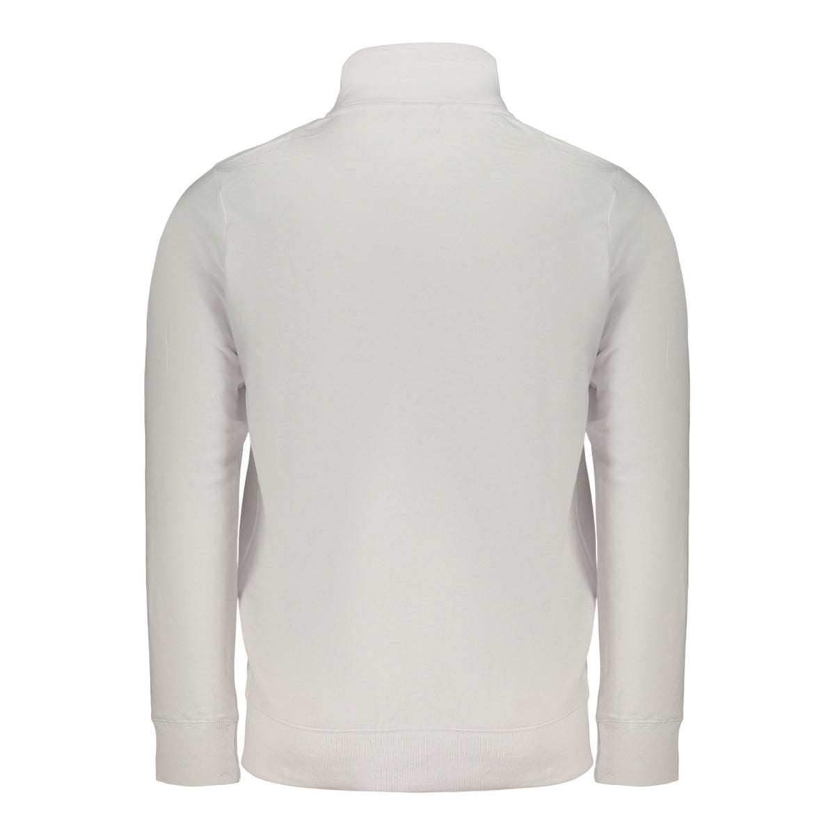 NORWAY – Sudadera blanca con cuello alto y cremallera