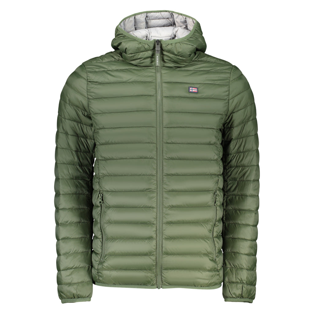 NORWAY – Chaqueta acolchada verde con capucha