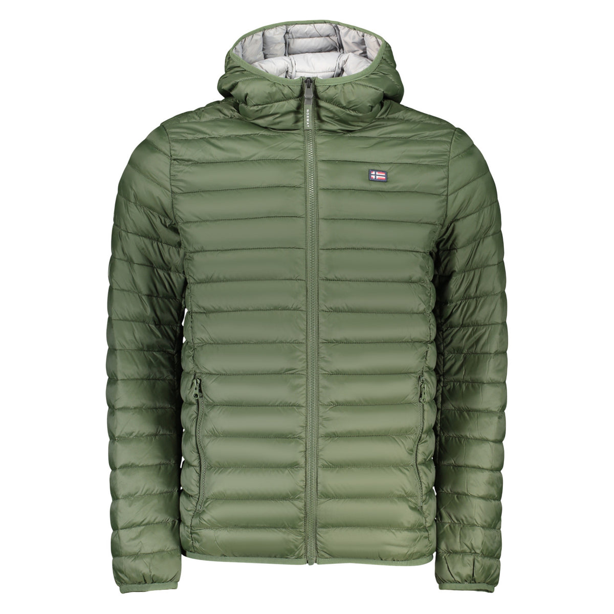 NORWAY – Chaqueta acolchada verde con capucha