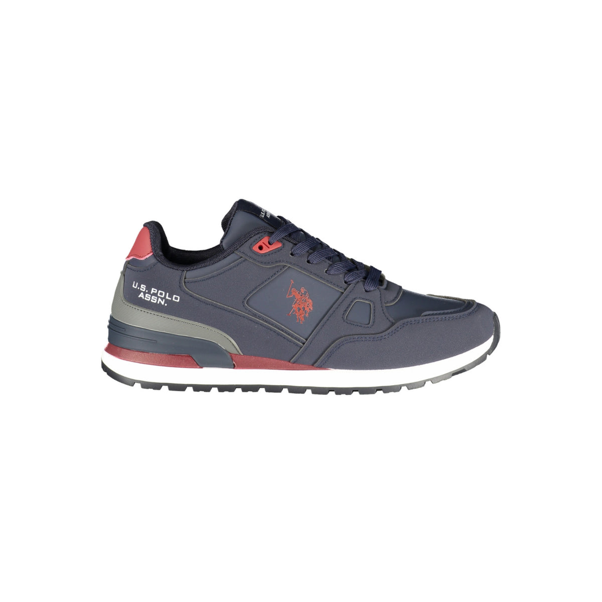 U.S. POLO ASSN. – Zapatillas azul marino con detalles rojos