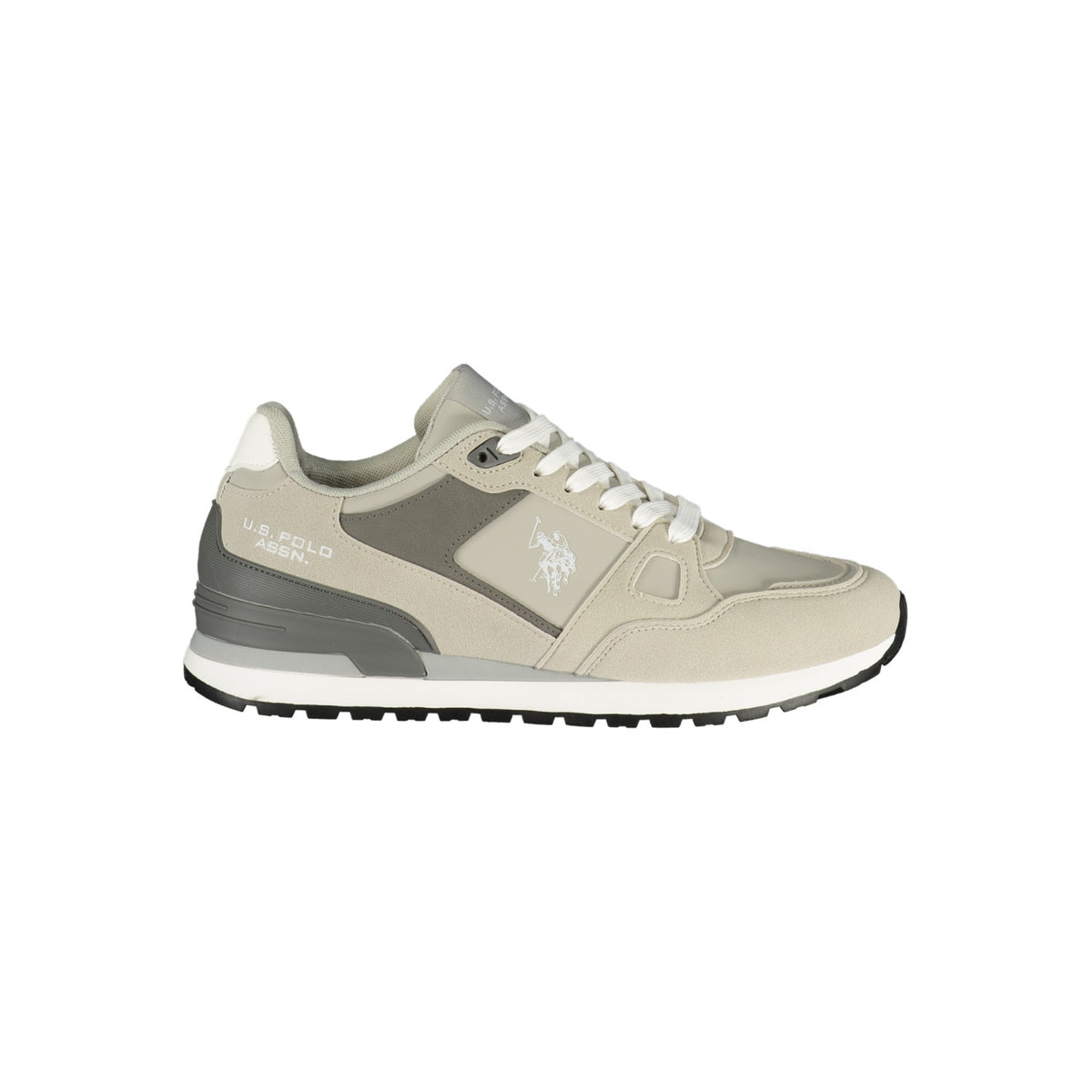 U.S. POLO ASSN. – Zapatillas beige con detalles grises