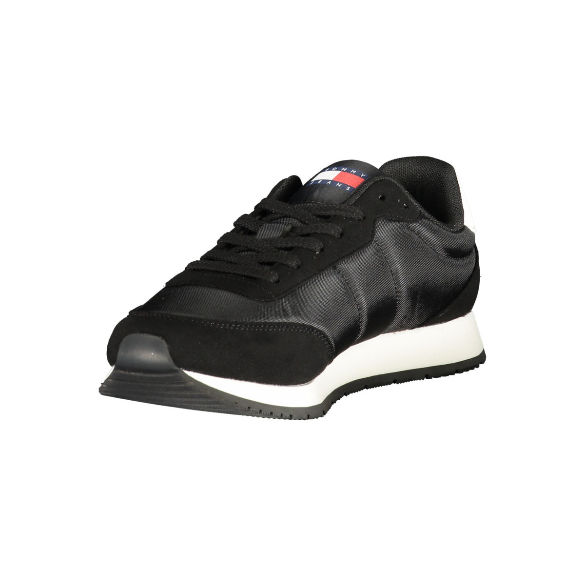 TOMMY HILFIGER – Zapatillas negras con franja tricolor