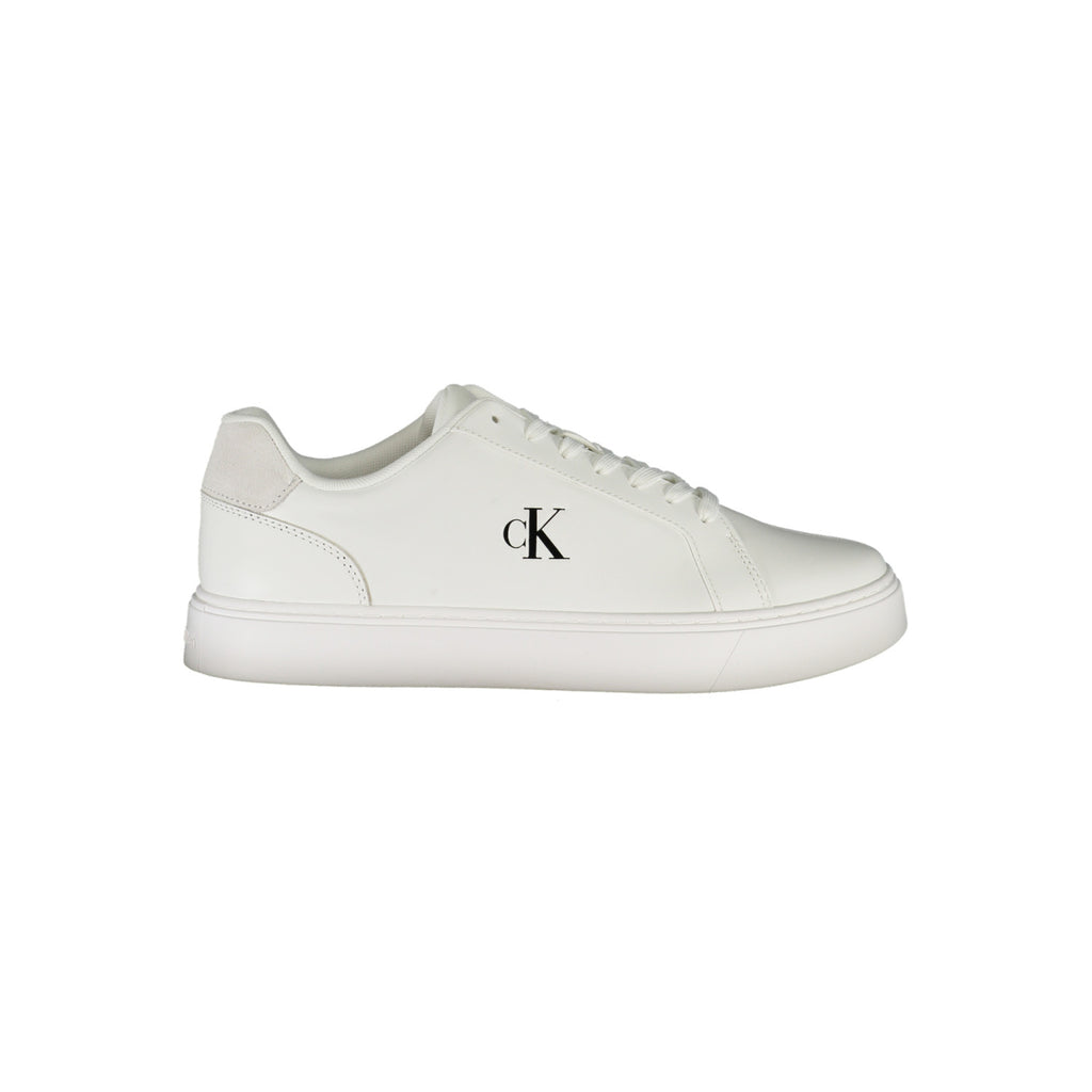 CALVIN KLEIN – Zapatillas blancas con logotipo negro
