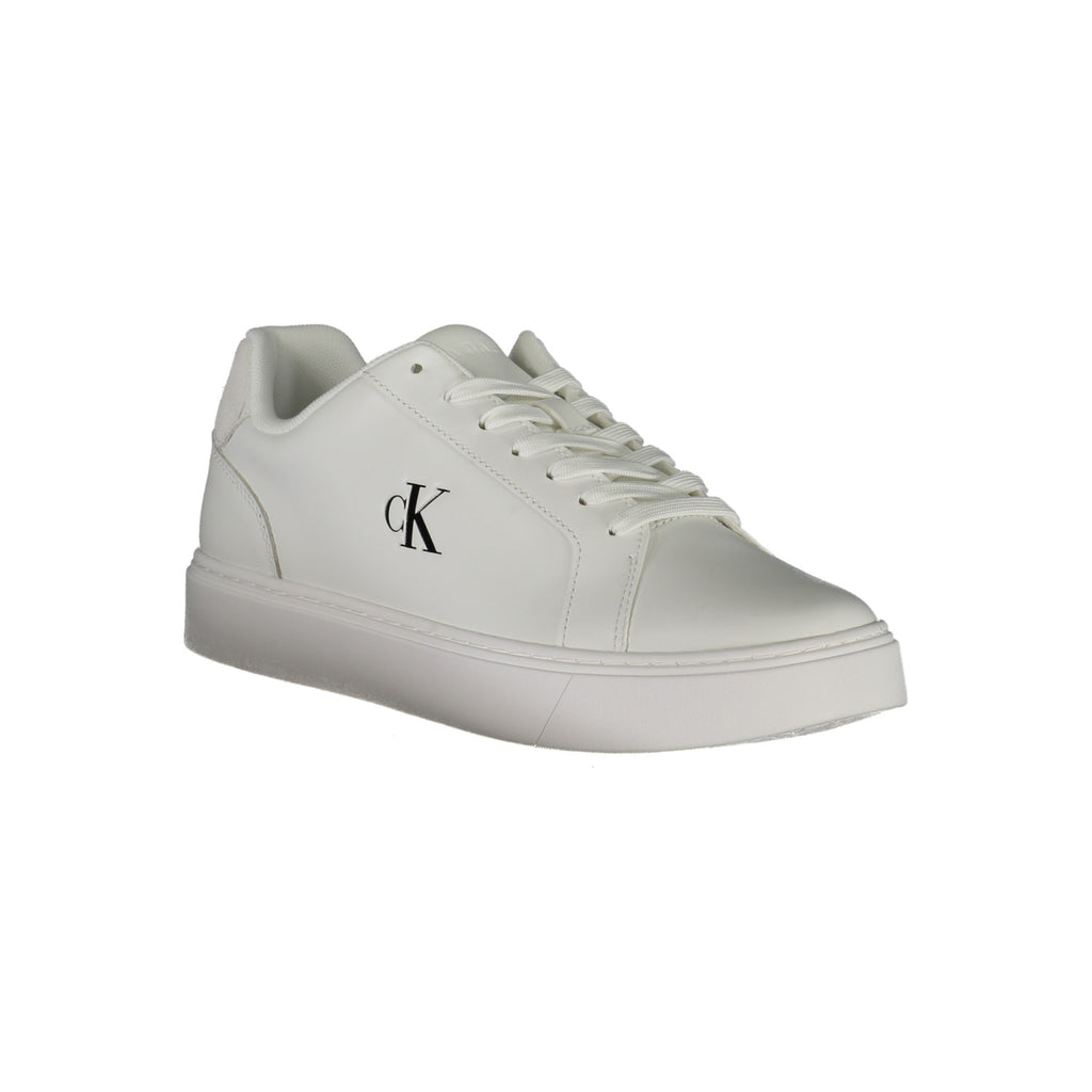CALVIN KLEIN – Zapatillas blancas con logotipo negro
