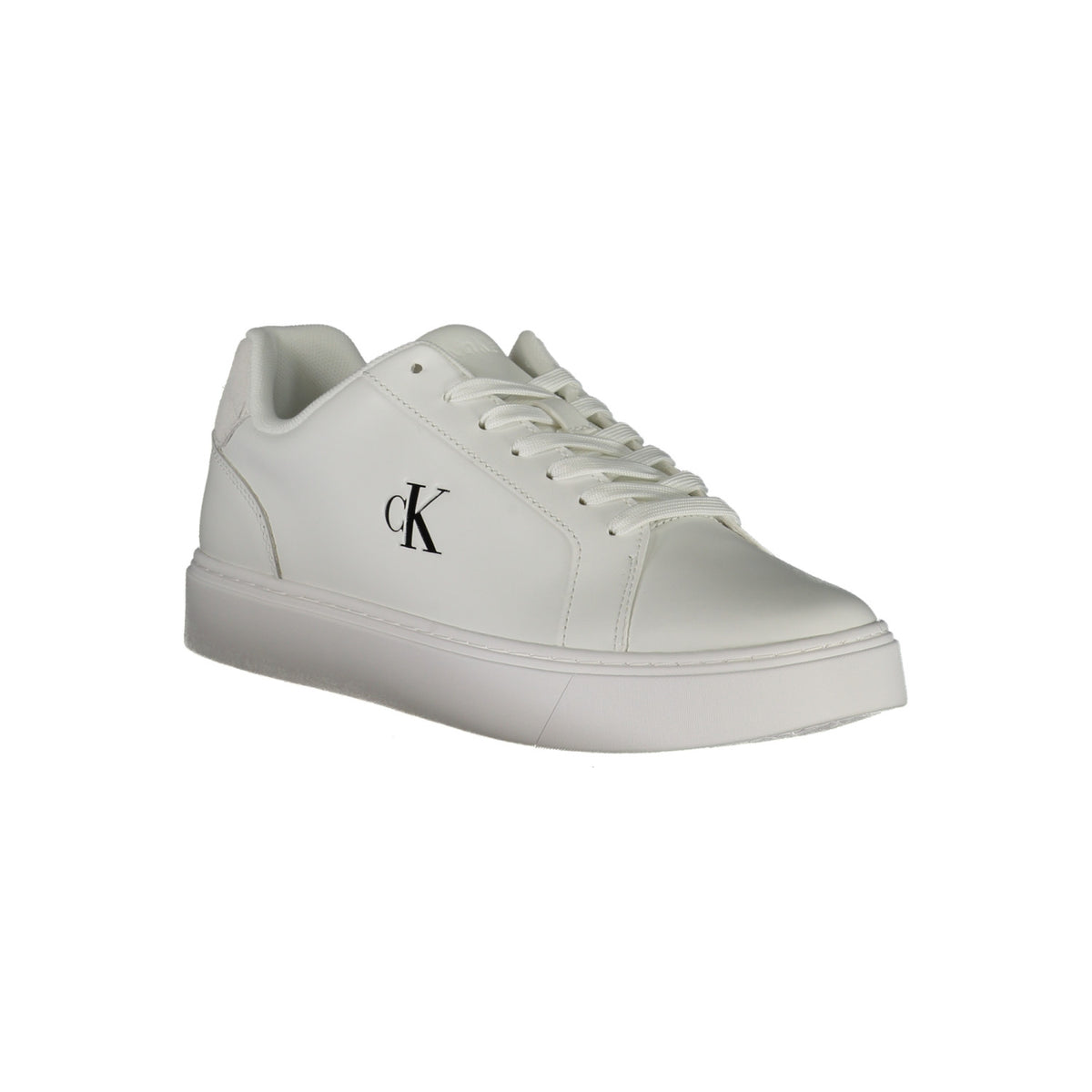 CALVIN KLEIN – Zapatillas blancas con logotipo negro