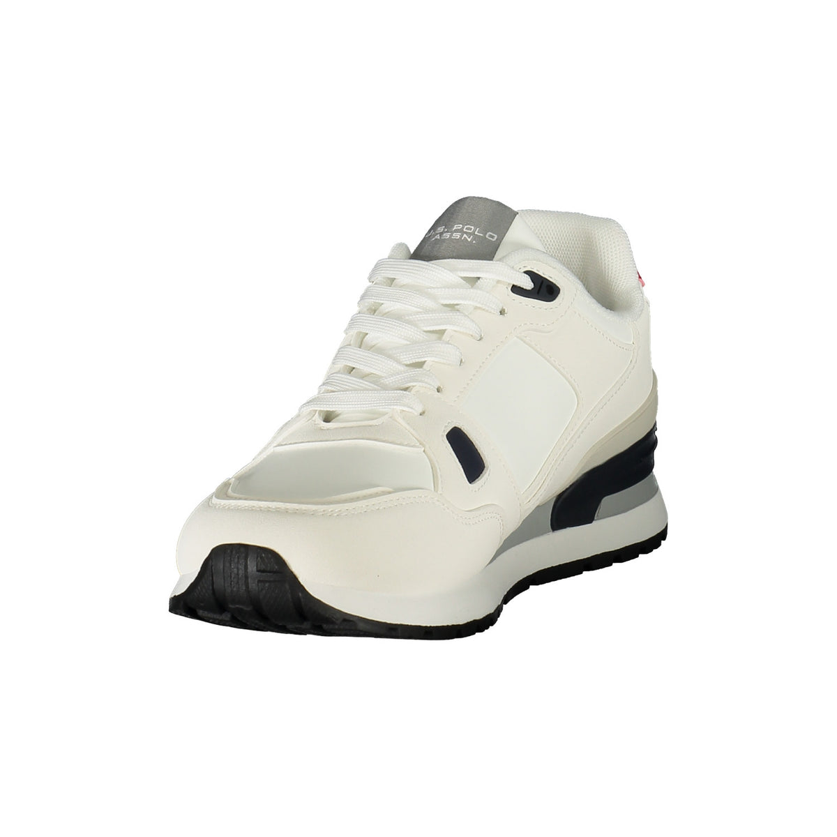 U.S. POLO ASSN. – Zapatillas blancas con detalles rojos